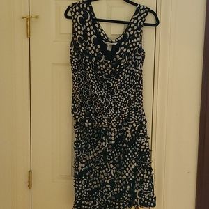 New Diane Von Furstenberg Blouson Dress Silk 10